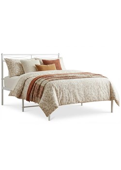 Białe metalowe łóżko pojedyncze 90x200 cm A2-B14 ze sklepu Edinos.pl w kategorii Łóżka i materace - zdjęcie 188426221