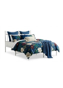 Białe metalowe łóżko małżeńskie 180x200 cm - Tolimea ze sklepu Edinos.pl w kategorii Łóżka i materace - zdjęcie 188426224