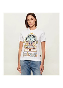 Just Cavalli T-shirt | Regular Fit ze sklepu Gomez Fashion Store w kategorii Bluzki damskie - zdjęcie 188427684