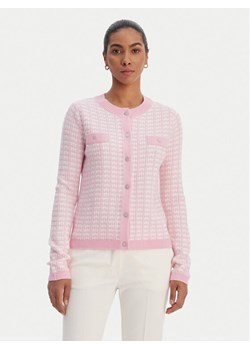 Morgan Kardigan 251-MORESA Różowy Slim Fit ze sklepu MODIVO w kategorii Swetry damskie - zdjęcie 188427823