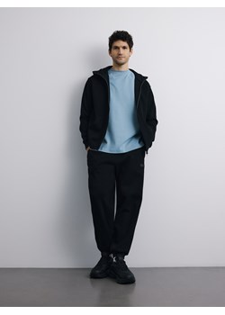 Reserved - Rozpinana bluza z kapturem - czarny ze sklepu Reserved w kategorii Bluzy męskie - zdjęcie 188428414