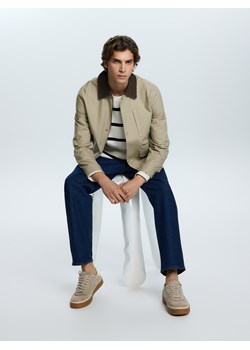 Reserved - Kurtka z kołnierzem - beżowy ze sklepu Reserved w kategorii Kurtki męskie - zdjęcie 188428420