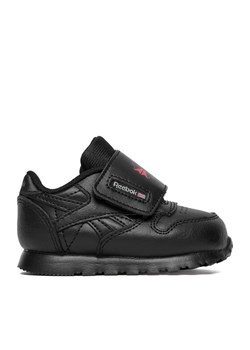 Sneakersy Reebok EO-CLASSIC LEATHER 100256740 Czarny ze sklepu eobuwie.pl w kategorii Buty sportowe dziecięce - zdjęcie 188428583