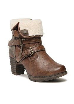 Botki Mustang 1292-602-301 Brązowy ze sklepu eobuwie.pl w kategorii Botki - zdjęcie 188428653