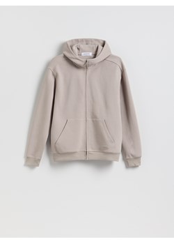 Reserved - Rozpinana bluza z kapturem - beżowy ze sklepu Reserved w kategorii Bluzy męskie - zdjęcie 188431492