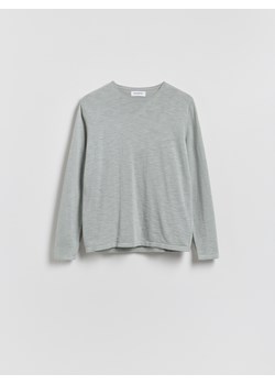 Reserved - Bawełniany sweter - jasnoszary ze sklepu Reserved w kategorii Swetry męskie - zdjęcie 188431571