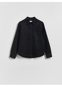 Reserved - Jeansowa koszula regular fit - czarny ze sklepu Reserved w kategorii Koszule męskie - zdjęcie 188431660