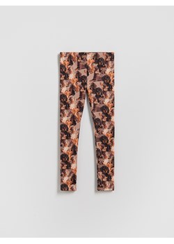 Reserved - Wzorzyste legginsy - ciemnoszary ze sklepu Reserved w kategorii Spodnie dziewczęce - zdjęcie 188432642