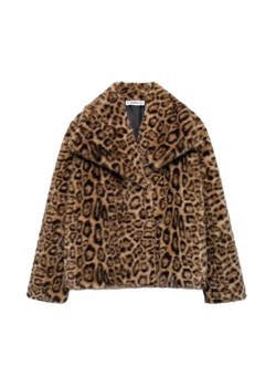 Damskie futro z kołnierzem - Brązowy XS ze sklepu Intimica.pl w kategorii Futra damskie - zdjęcie 188433153