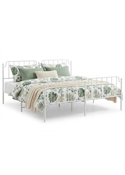 Elegancka Biała Rama Łóżka 200X200 L6-M94 ze sklepu Edinos.pl w kategorii Łóżka i materace - zdjęcie 188433213