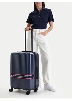 Walizka średnia Beverly Hills Polo Club CEO-BHPC-M-006-08-NAVY Granatowy ze sklepu eobuwie.pl w kategorii Walizki - zdjęcie 188433251