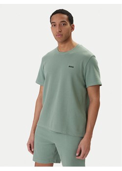 BOSS T-Shirt Waffle 50535891 Zielony Regular Fit ze sklepu MODIVO w kategorii T-shirty męskie - zdjęcie 188433671