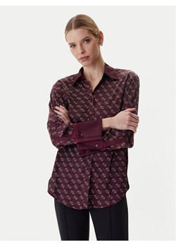 Guess Koszula W4YH47 WF1T2 Bordowy Regular Fit ze sklepu MODIVO w kategorii Koszule damskie - zdjęcie 188433672