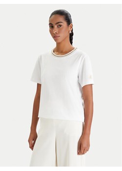 Luisa Spagnoli T-Shirt Balearica 543152 Biały Regular Fit ze sklepu MODIVO w kategorii Bluzki damskie - zdjęcie 188433681