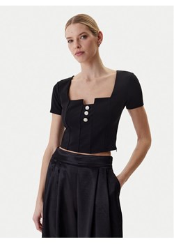 Guess Bluzka W6RP08 KCBO2 Czarny Classic Fit ze sklepu MODIVO w kategorii Bluzki damskie - zdjęcie 188433690