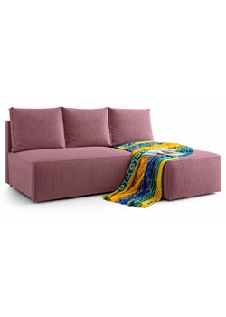 Różowa narożna sofa rozkładana M9-P94 ze sklepu Edinos.pl w kategorii Narożniki - zdjęcie 188434362