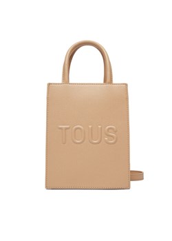 Torebka TOUS MINI BOLSO POP TOUS BRENDA 2002105943 Beżowy ze sklepu eobuwie.pl w kategorii Kuferki - zdjęcie 188434894