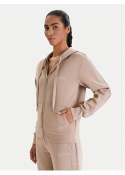 Guess Bluza W6RQ12 KBYE2 Beżowy Regular Fit ze sklepu MODIVO w kategorii Bluzy damskie - zdjęcie 188435211