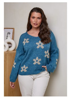 Curvy Lady Sweter w kolorze niebieskim ze sklepu Limango Polska w kategorii Swetry damskie - zdjęcie 188436934