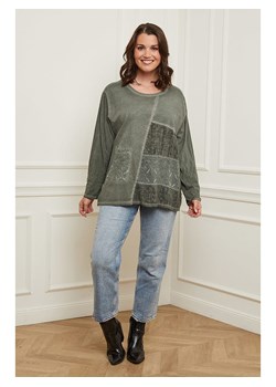 Curvy Lady Koszulka w kolorze khaki ze sklepu Limango Polska w kategorii Bluzki damskie - zdjęcie 188436954