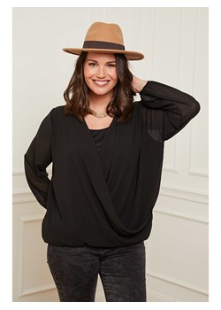 Curvy Lady Bluzka w kolorze czarnym ze sklepu Limango Polska w kategorii Bluzki damskie - zdjęcie 188436974