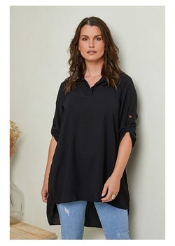 Curvy Lady Bluzka w kolorze czarnym ze sklepu Limango Polska w kategorii Bluzki damskie - zdjęcie 188437013