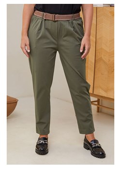 Curvy Lady Spodnie w kolorze khaki ze sklepu Limango Polska w kategorii Spodnie damskie - zdjęcie 188437063