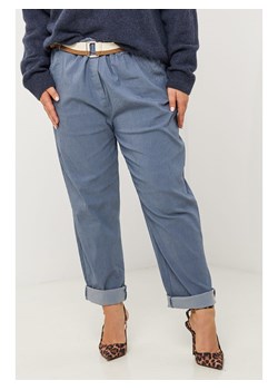 Curvy Lady Spodnie w kolorze niebieskim ze sklepu Limango Polska w kategorii Spodnie damskie - zdjęcie 188437133