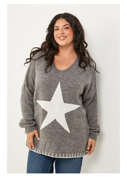 Curvy Lady Sweter w kolorze szarym ze sklepu Limango Polska w kategorii Swetry damskie - zdjęcie 188437442