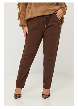 Curvy Lady Spodnie w kolorze brązowym ze sklepu Limango Polska w kategorii Spodnie damskie - zdjęcie 188437602