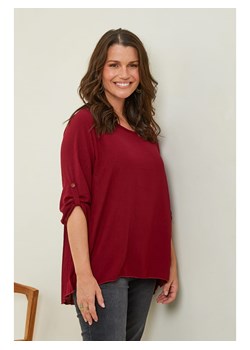 Curvy Lady Bluzka w kolorze bordowym ze sklepu Limango Polska w kategorii Bluzki damskie - zdjęcie 188437692