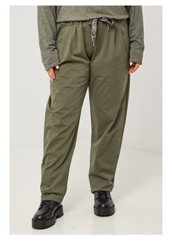 Curvy Lady Spodnie w kolorze khaki ze sklepu Limango Polska w kategorii Spodnie damskie - zdjęcie 188437742