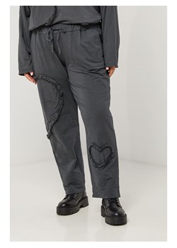 Curvy Lady Spodnie w kolorze antracytowym ze sklepu Limango Polska w kategorii Spodnie damskie - zdjęcie 188437792