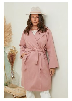 Curvy Lady Płaszcz przejściowy w kolorze jasnoróżowym ze sklepu Limango Polska w kategorii Płaszcze damskie - zdjęcie 188437842