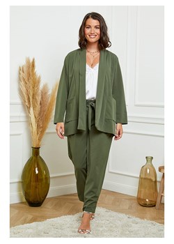 Curvy Lady 2-częściowy zestaw w kolorze khaki ze sklepu Limango Polska w kategorii Marynarki damskie - zdjęcie 188437862