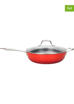 Laguiole 2-częściowy zestaw "Airlron' w kolorze czerwonym - Ø 28 cm ze sklepu Limango Polska w kategorii Garnki - zdjęcie 188440653