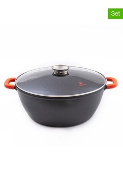 Laguiole 2-częściowy zestaw "Greblon" w kolorze szarym - 23,5 l ze sklepu Limango Polska w kategorii Garnki - zdjęcie 188440802