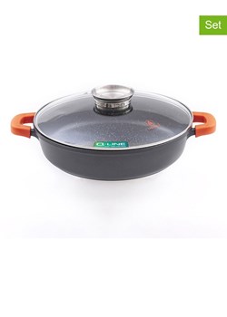 Laguiole 2-częściowy zestaw "Greblon" w kolorze szarym - Ø 32 cm ze sklepu Limango Polska w kategorii Garnki - zdjęcie 188440814