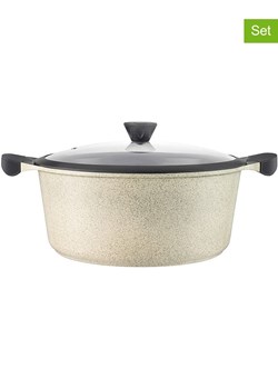 Laguiole 2-częściowy zestaw "Jade" w kolorze beżowym - 10,4 l ze sklepu Limango Polska w kategorii Garnki - zdjęcie 188440884