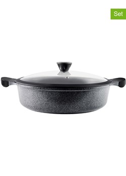 Laguiole 2-częściowy zestaw "Charbon" w kolorze szarym - Ø 32 cm ze sklepu Limango Polska w kategorii Garnki - zdjęcie 188440901