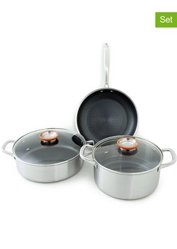 Laguiole 5-częściowy zestaw ''Blackcube'' w kolorze srebrnym ze sklepu Limango Polska w kategorii Garnki - zdjęcie 188440970