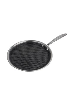 Laguiole Patelnia "Black Steel" w kolorze srebrnym do naleśników - Ø 28 cm ze sklepu Limango Polska w kategorii Garnki - zdjęcie 188440983