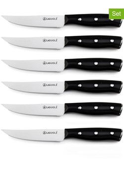 Laguiole Noże (6 szt.) ''Gleam'' w kolorze czarnym do steków - 22,3 cm ze sklepu Limango Polska w kategorii Noże kuchenne - zdjęcie 188441163