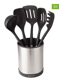 Laguiole 6-częściowy zestaw "Harmonie" w kolorze srebrno-czarnym ze sklepu Limango Polska w kategorii Akcesoria kuchenne - zdjęcie 188441231