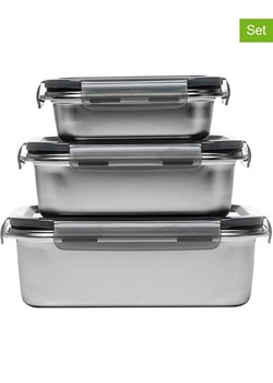 Laguiole Pojemniki (3 szt.) w kolorze srebrnym ze sklepu Limango Polska w kategorii Pojemniki kuchenne - zdjęcie 188441274
