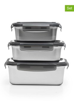 Laguiole Pojemniki (3 szt.) w kolorze srebrnym ze sklepu Limango Polska w kategorii Pojemniki kuchenne - zdjęcie 188441281