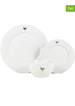 Laguiole 18-częściowy zestaw "Gallus" w kolorze złoto-białym ze sklepu Limango Polska w kategorii Naczynia - zdjęcie 188441330