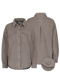 Eight2Nine Sztruksowa kurtka koszulowa w kolorze szarobrązowym ze sklepu Limango Polska w kategorii Kurtki damskie - zdjęcie 188441772