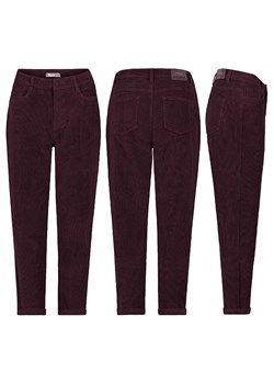 Eight2Nine Spodnie sztruksowe - Mom fit - w kolorze bordowym ze sklepu Limango Polska w kategorii Spodnie damskie - zdjęcie 188442500