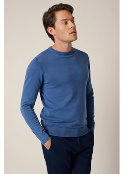 Sweter Niebieski Bawełniany Gustan ze sklepu Lancerto S.A. w kategorii Swetry męskie - zdjęcie 188443563
